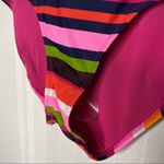 Aerie High Waisted Contrast Stripe Bikini Bottoms Size XS Swimsuit Pink Summer Photo 6