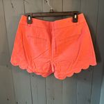 J.Crew Coral Scalloped Women's Shorts | Size 6 Photo 2