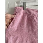 J. McLaughlin  Womens 14‎ Pink Linen Wide Leg Cropped Pants Capri Photo 1