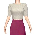 Reformation  Alida Open-Back Cashmere Sweater,  Light Grey, XS Photo 7