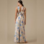 Significant Other Lana Wide Leg Jumpsuit in Daylight Floral Size 6 NWT Blue Photo 1