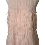 Etcetera E3 by light pink fringe sleeveless top size 4 Photo 0