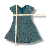 American Eagle Floral Mini Dress Women’s Small Teal Green White Cottagecore Photo 2