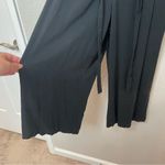 Venus Black Wide Leg Jumpsuit Button Up Front Size 10 Photo 8