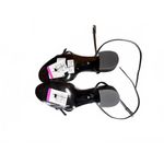 Schutz  Black Strappy Block Heel Sandals, size 7.5 Photo 2