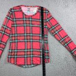 PINK Victoria's Secret Plaid Pajama Set Women Large Top and Pants Christmas Red Photo 5
