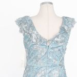 Eliza J - V-Neck 3D Flower Sleeveless Gown Photo 12