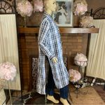 Thrill Jeans BLACK AND WHITE PLAID LONG BUTTON DOWN WITH SIDE SLITS (1X) Photo 8