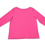 Rafaella Hot Pink  Round Neck Soft Long Sleeve T-Shirt Size Large Photo 3