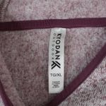 Kyodan Outdoor Hoodie Womens XL Pink Marled Quarter Zip Fleece Thumbholes Cozy Photo 4