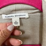 Banana Republic ❤️ open front gold shimmer peplum cardigan sweater EUC Photo 2