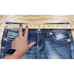 Miss Me  Jeans Capris Crop Women’s Size 26 Mid Rise Embellished Medium Wash Denim Photo 10