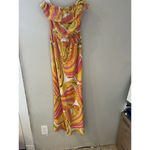 Trina Turk Banana Republic Colab Womans Dress Maxi SZ 2 Yellow Strapless G0182 Photo 3