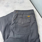 Lucy Gray Cargo Pants Size L Convertible to Capri Roll Tab Size L Photo 4