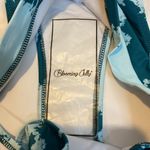 Blooming Jelly 134  Swim Bikini Bottoms Blue Tie Dye Tropical Vacation Medium Photo 3