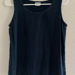 Oh My Gauze Tank Top Womens Blue Purple 100% Cotton USA Minimalist Capsule Photo 0