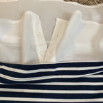 Isaac Mizrahi  Live! Textured‎ Ottoman Stripe Layered Pullover Navy Photo 6