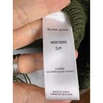 Silver Jeans Co. Olive Green Knit Fringe Vest | Open Front Boho Sweater Cardigan Photo 3