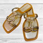 Azalea Wang Gold Sandals Size 8 Photo 0