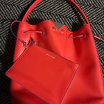 Emporio Armani Red Leather Tote Bag Photo 14