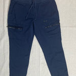 Sonoma  | Navy Drawstring Cropped Cargo Pants | Size 14 Photo 0