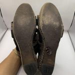 Donald Pliner Donald J Pliner Becky Wedge Sandal Brown Pebble Print Slingback 9.5M E11 Photo 6