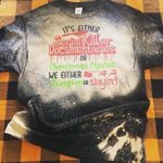 Hanes Christmas serial Killer Funny T-shirt  Photo 0