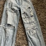 American Eagle  outfitters distressed baggy jeans size 2 Photo 1