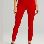 Lululemon NWT Base Pace High Rise Tights Leggings 25” Dark Red Size 10 Photo 3
