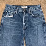 AGOLDE Jamie High Rise Slim Straight Distressed Raw Fray Hem Denim Jean 24 Photo 3