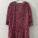 Tory Burch Sapello Silk Magenta Paisley Floral Coverup Tunic Top Photo 2