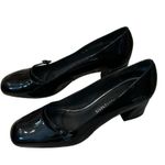Stuart Weitzman Oneup Black Patent Leather Mary Jane Style Size 8 Pumps. Photo 7