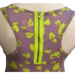 No Boundaries NEW  Lavender Purple Lime Green Heart Print Sequin Zip Tank Top S Photo 6