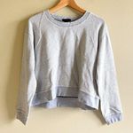 J.Crew Metallic Silver Shimmer Sweatshirt Top Womens Size M Hoodie Long Sleeve Photo 0
