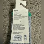 Aerie  Tri-Tone Colorblock Green, Grey Marled Elphaba Wicked Crew Socks NWT Photo 3