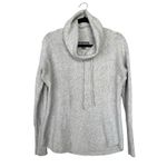 Eddie Bauer  Sleepwear Soft Terry Gray Mockneck Sweater Loungewear Top Size XS Photo 2