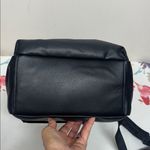 London Fog  Black Leather Backpack with Gold Zipper New without Tag Photo 7