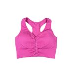 NVGTN Cinched Longline Ribbed Knit Sports Bra Bubble Gum Pink Gym Workout Yoga S Photo 2