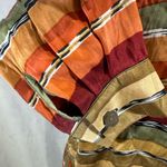 Coldwater Creek Earthtone colors 100% Silk long sleeve button down top size small Photo 3