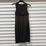 Dress Barn Dress Womens Size 10 Black Satin Retro Vintage Sleeveless Office Party Photo 5