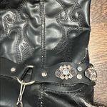 Vintage Cowboy Boot Purse Black Photo 2