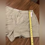 Joie  sage green linen pleated high rise shorts nwt size  large new faded cactus Photo 1