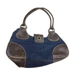 Nine West  Womens Vintageblue  Denim Embossed Leather Handbag SKU 7331 Photo 7