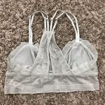 Aerie floral lace strappy bralette with ruffled edges Photo 6