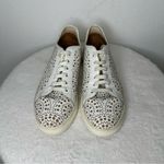 Alaia Size 9 White Tan Laser Cut
Leather Lace Photo 2