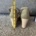 Crown & Ivy Light Olive Green Wedge Sandals Photo 3