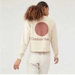 Outdoor Voices 339  Tan Brown Oversized Crewneck Sweater Medium Photo 1
