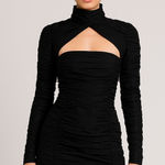 ZARA  Limited Edition Long Sleeve Satin Ruched Mini Dress Size M new with tags Photo 0