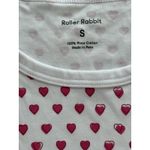 Roberta Roller Rabbit Roller Rabbit T-Shirt Pajama‎ Dress Womens Small White Pink Hearts Pima Cotton Photo 4