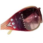 Anthropologie Stylish Reddish Brown Tortoise shell & Gold Bling Hollywood Style Sunglasses Photo 1